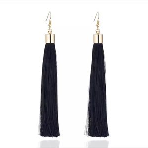 BLACK Retro Tassel Earrings ladies Jewelry Earring